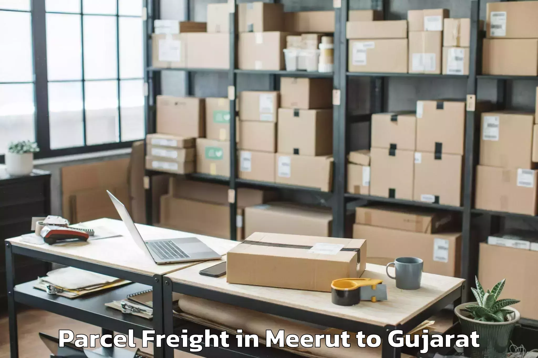 Get Meerut to Chikhli Parcel Freight